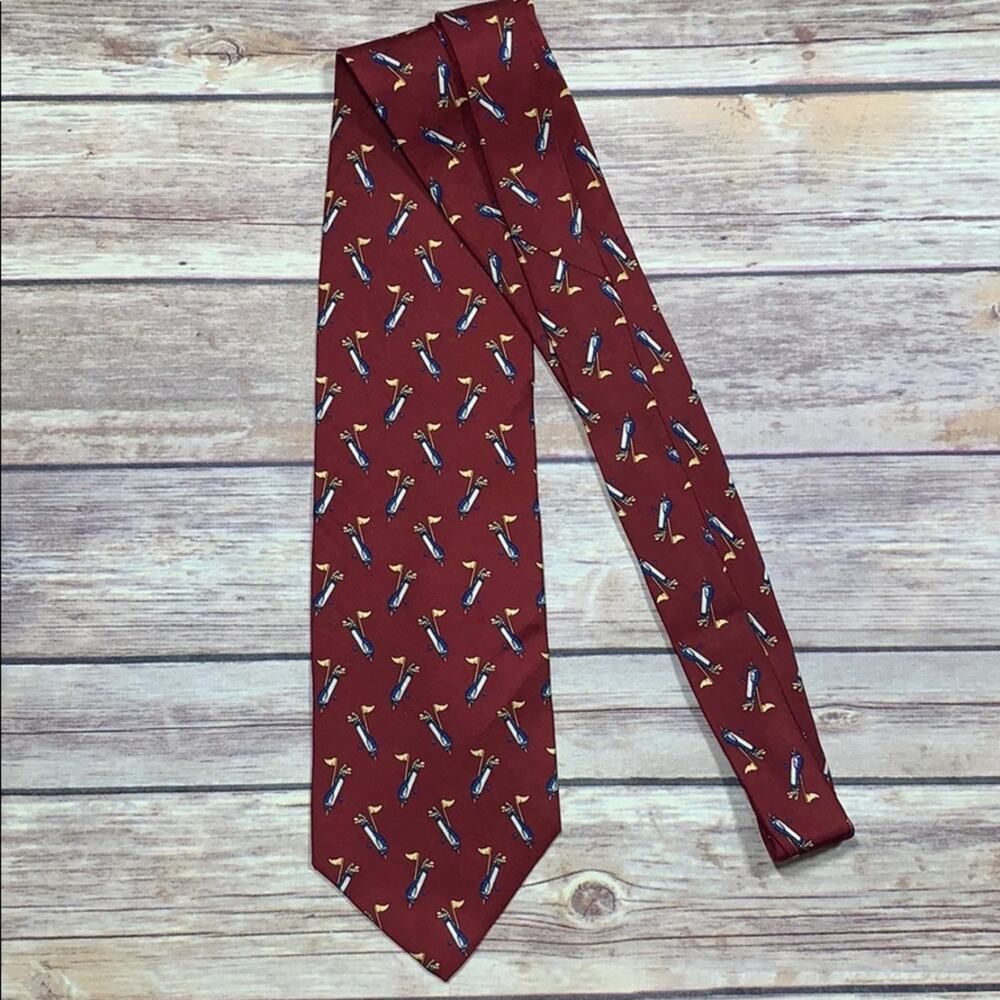 Lord & Taylor Silk Golf Caddie Tie
